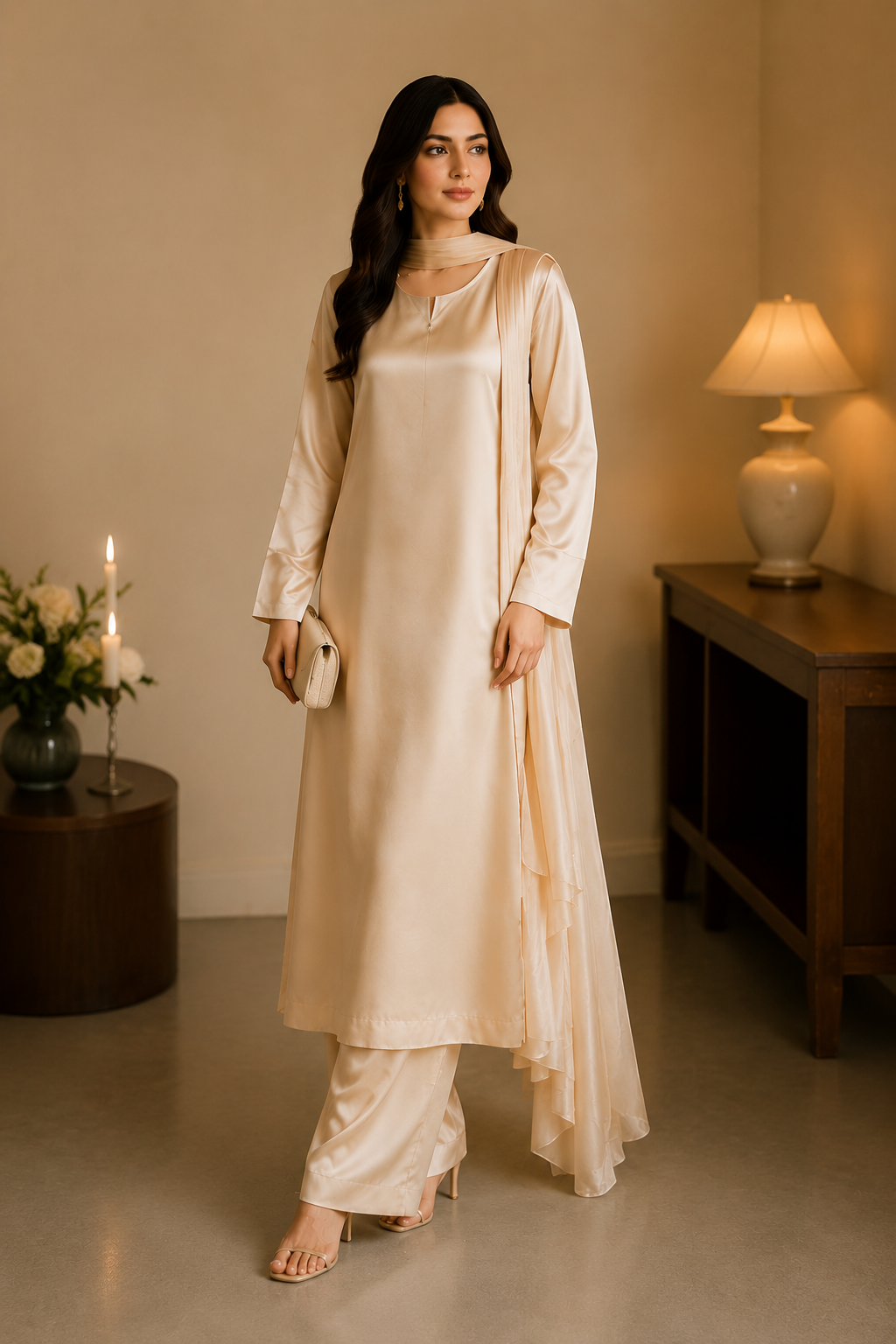 ✨ NOOR – Plain Silk Elegance Collection