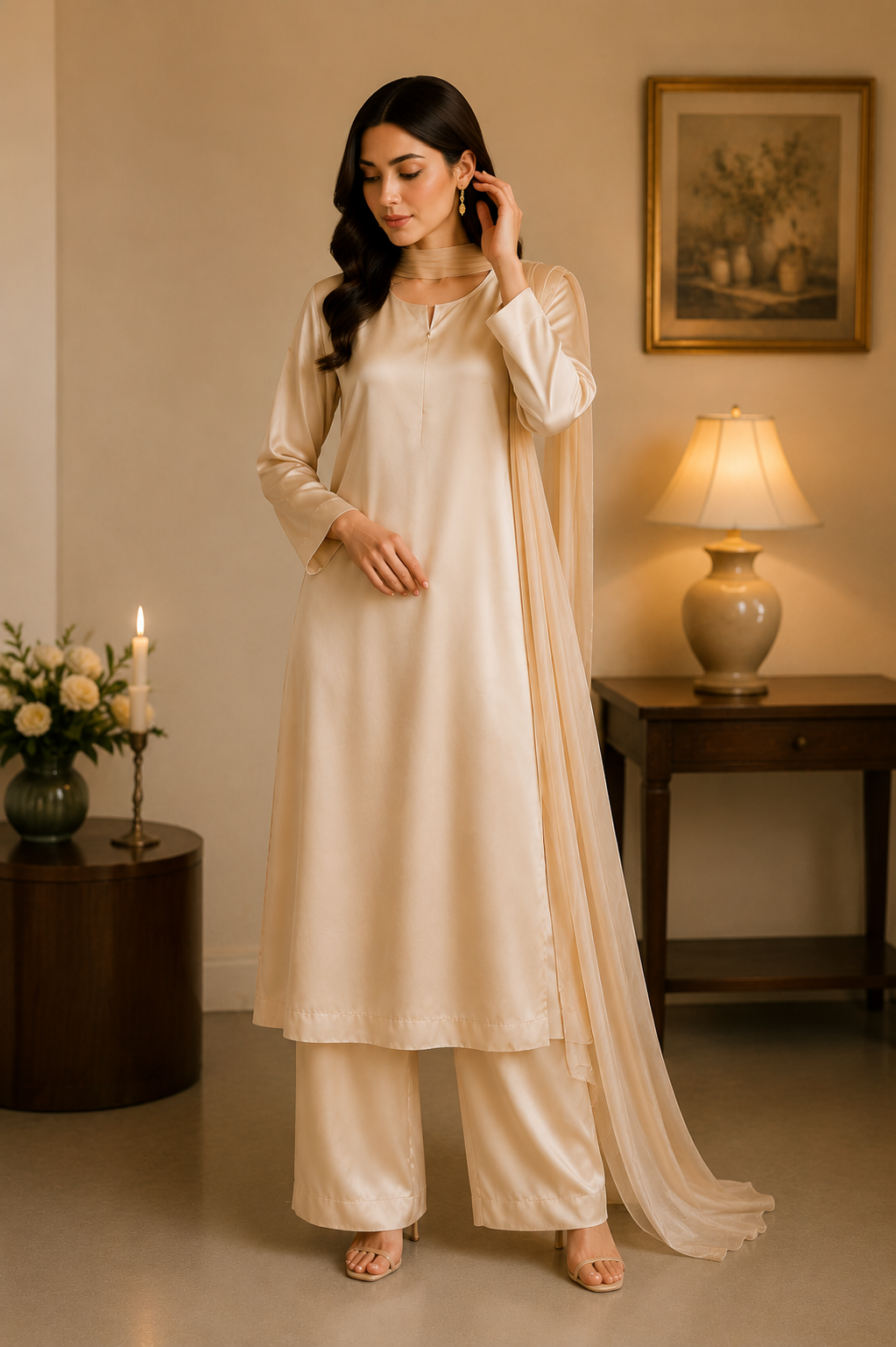 ✨ NOOR – Plain Silk Elegance Collection