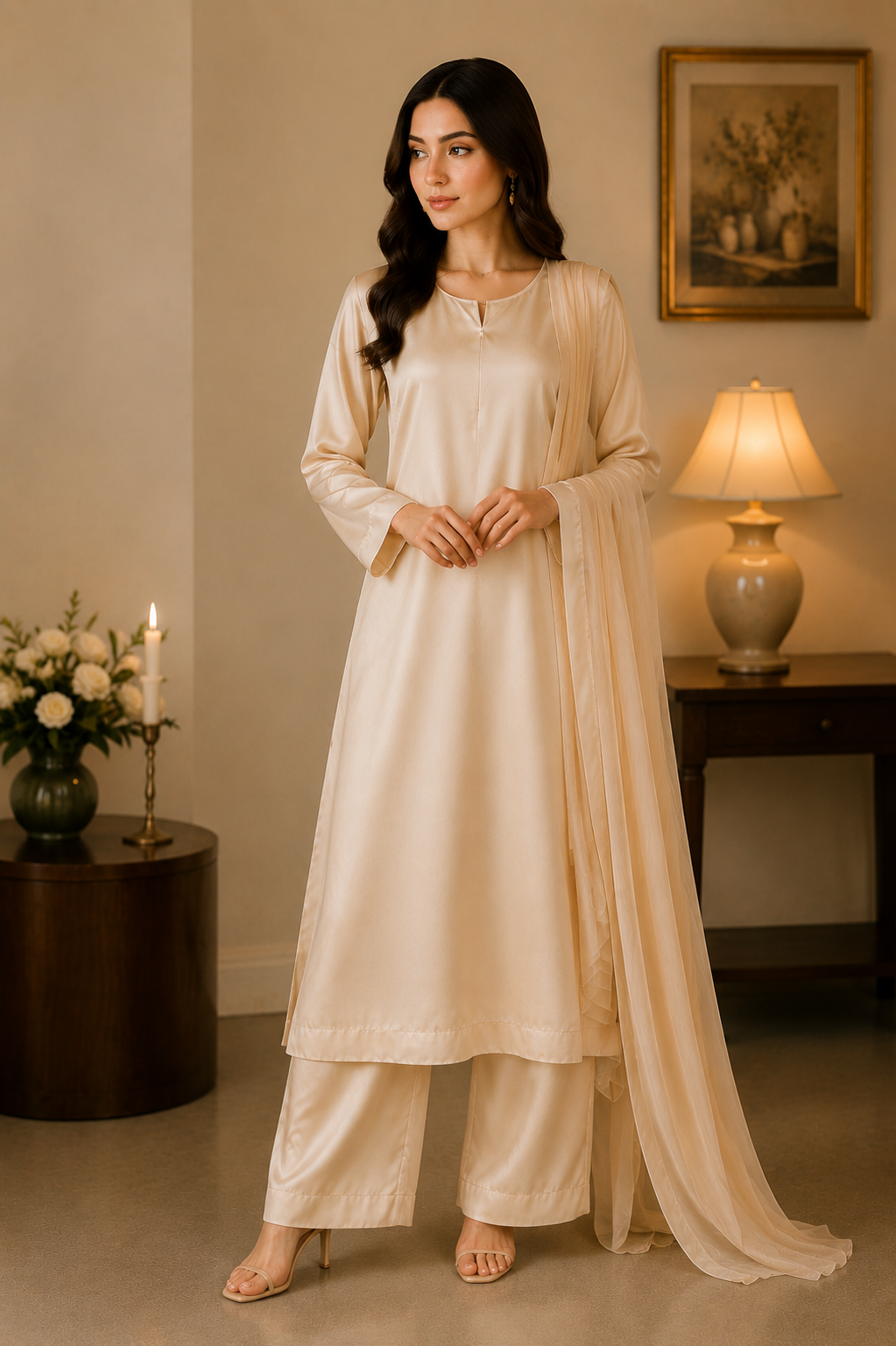 ✨ NOOR – Plain Silk Elegance Collection