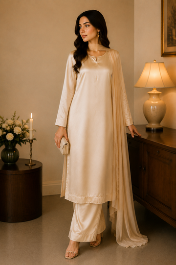 ✨ NOOR – Plain Silk Elegance Collection