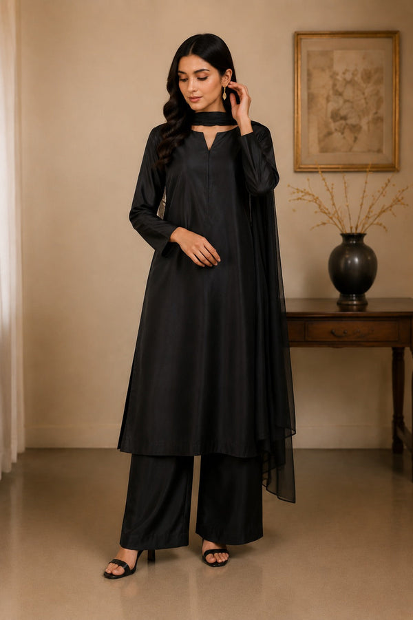 ELAN Silk Wear – Timeless Black Elegance ✨